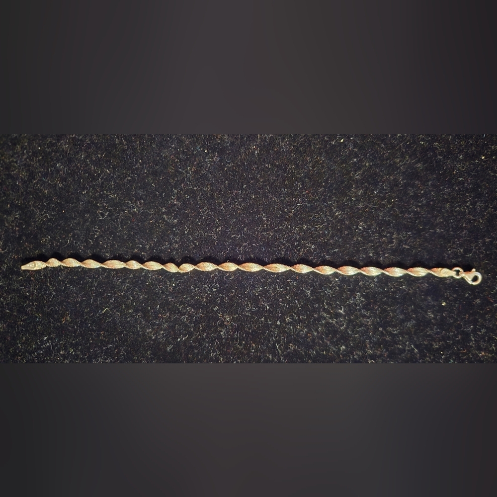 Vintage 925 Twisted Rope Bracelet